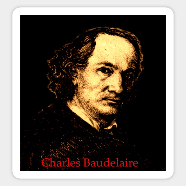 Charles Baudelaire Sticker by mindprintz